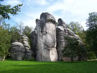 Zandsteenrotsen bij Adršpach