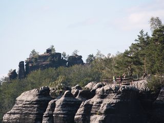 Uitzicht over Boheems Zwitserland bij Mariina skála, Jetřichovice (2012)