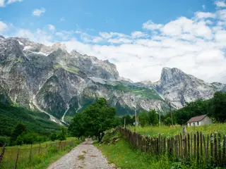 Landschap in Albanië